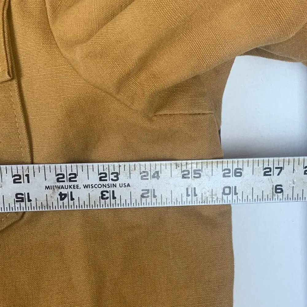 Field and Strem Vintage mens 2x hunting jacket duck saftbak 70s tan quilted